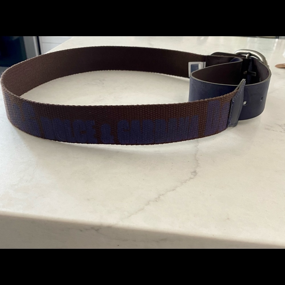 AUTHENTIC D&G DOLCE GABBANA BELT SZ 90